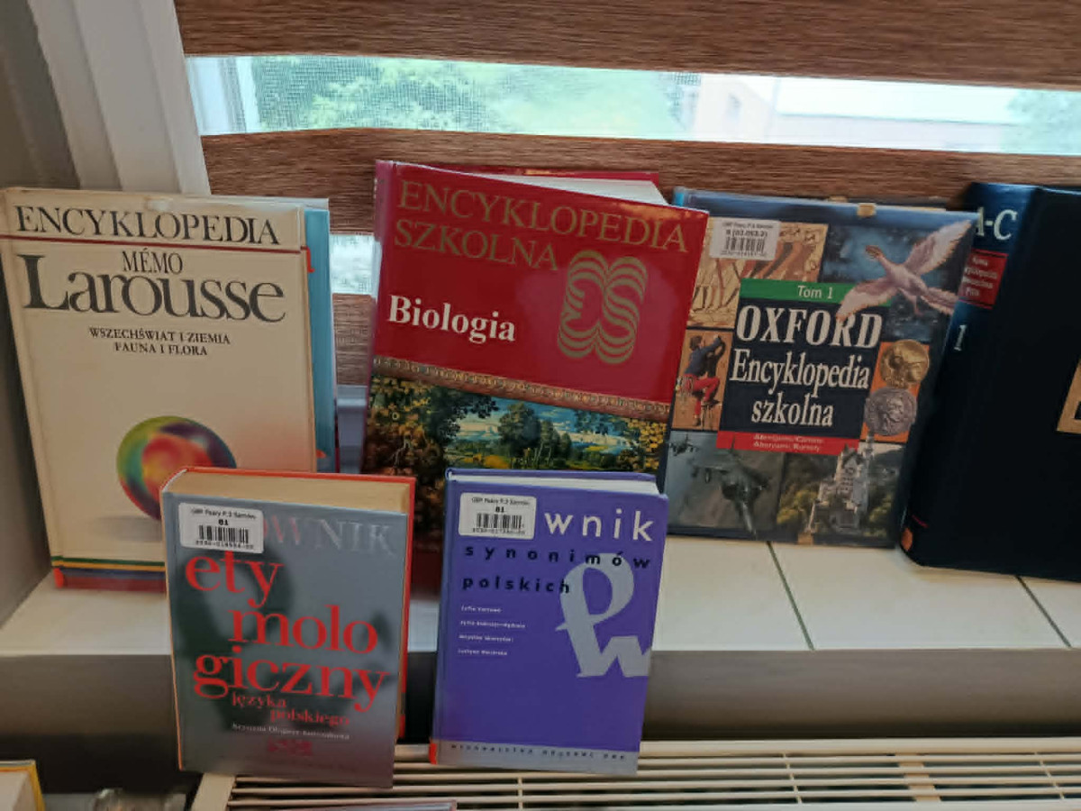 Lekcja biblioteczna w Sarnowie